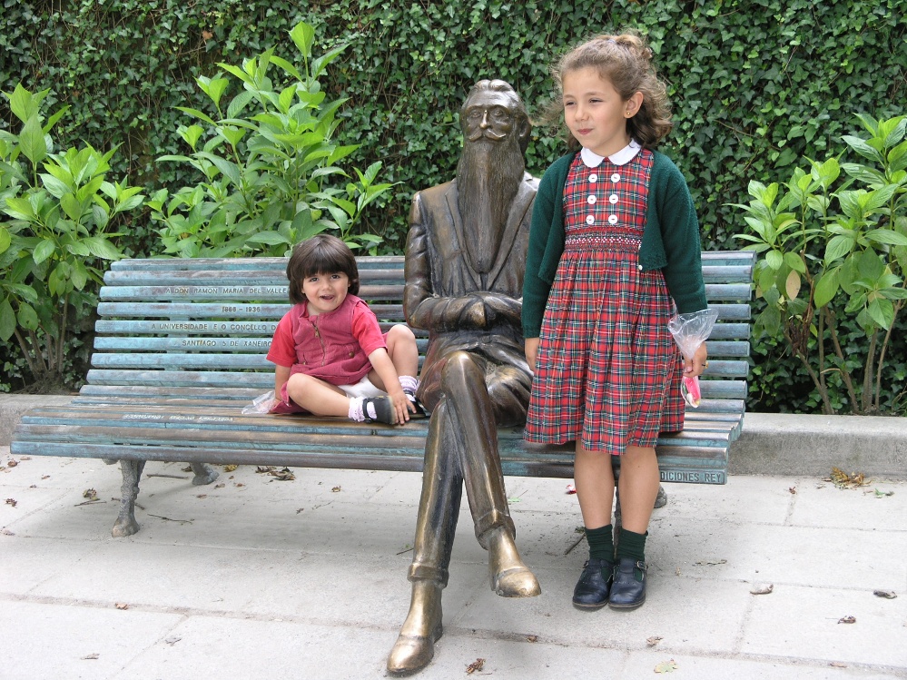 M�dchen in Santiago de Compostela