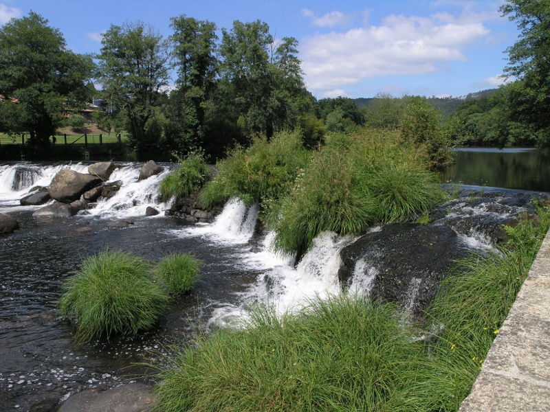 Stromschnelle in Galicien
